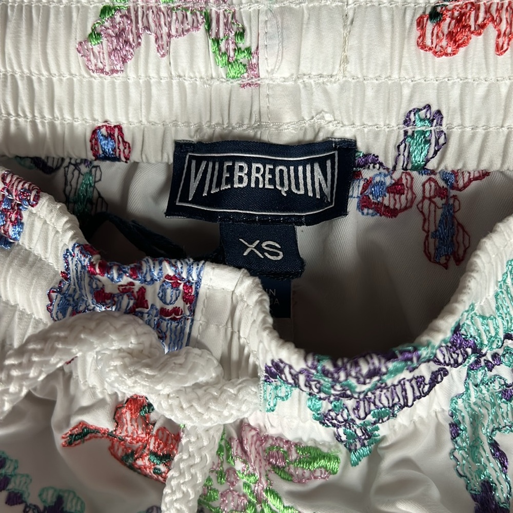 Vilebrequin Men's Watercolor Turtle Print Superflex Swim Trunks XS - Picture 4 of 16